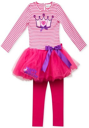 Rare Editions Little Girls' 2-Piece Birthday Tutu Dress & Leggings Set