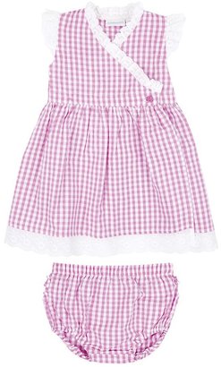 Jo-Jo JoJo Maman Bebe Gingham Dress W/ Knickers (Baby)-Pink-3-6 Months