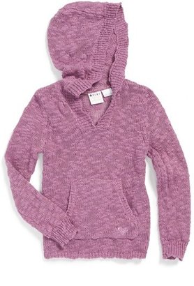 Roxy 'Warm Heart' Hooded Sweater (Toddler Girls, Little Girls & Big Girls)