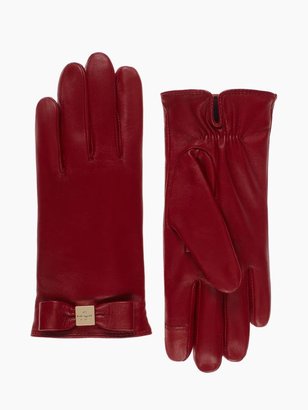 Kate Spade Leather gloves bow gloves