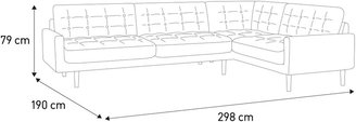 Fenner Left-Arm 4 Seater Corner Sofa