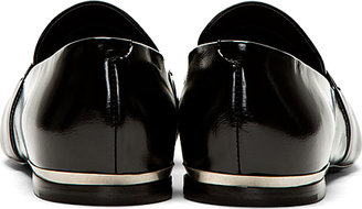 Proenza Schouler Black Leather Signature Hardware Pointed Loafers