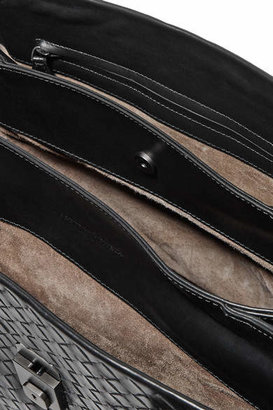 Bottega Veneta Roma Large Intrecciato Leather Tote - Black