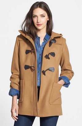 Pendleton Hooded Wool Blend Duffle Coat (Regular & Petite)
