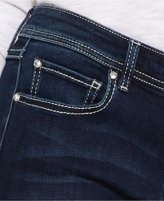INC International Concepts Petite Bootcut Jeans, Dark Wash