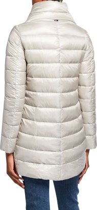 Herno Ribbed High-Low Down Puffer Jacket