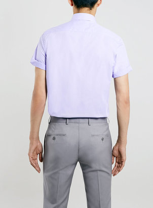 Topman Lilac Short Sleeve dress Shirt