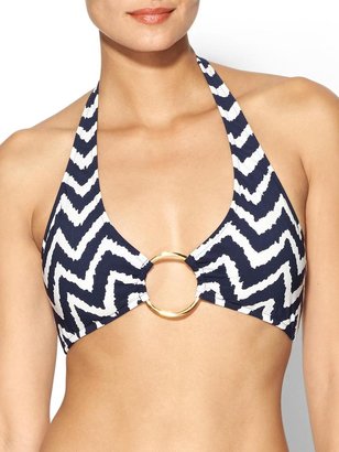 Milly Zig Zag Santorini Halter Bikini Top