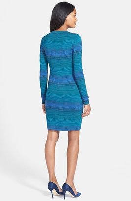 Trina Turk 'Amira' Chevron Stripe Sweater Dress