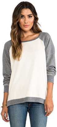 Saint Grace Cotton Fleece Ansel Contrast Sweatshirt