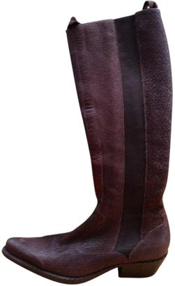 Free Lance Brown Leather Boots