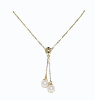 Swarovski Lilli & Koe Gold & double drop pearl pendant