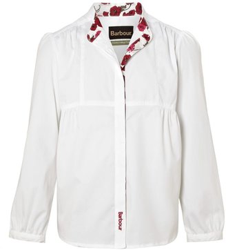Barbour Girl`s blouse with poppy print detail