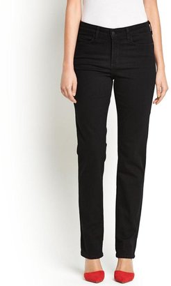 NYDJ High Waisted Embellished Pocket Slimming Jeans - Black