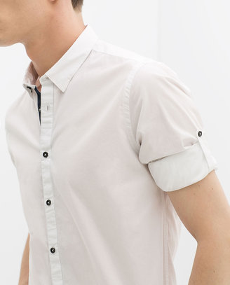 Zara 29489 Shirt With Tab Sleeves