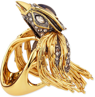Alexis Bittar Starling Bird Ring with Labradorite and Crystals