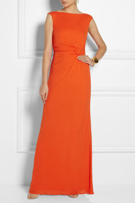 Issa Ruched crepe gown