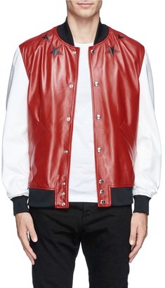 Givenchy Star leather bomber jacket