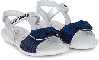Lelli Kelly Kids Navy Sequin and Bow Sandals