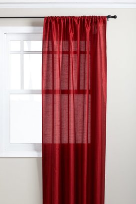 Tribeca Stylemaster 56 by 84-Inch Faux Silk Rod Pocket Panel, Crimson