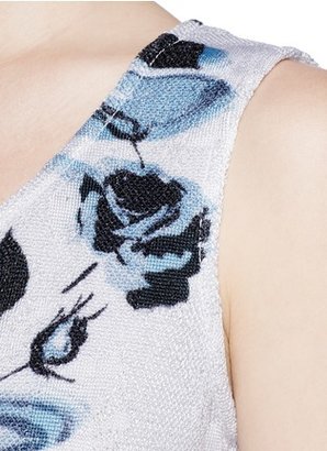Nobrand Rose print knit top