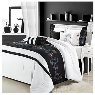 Nori Chic Home Black Comforter Bed In A Bag Set - King 8 Piece