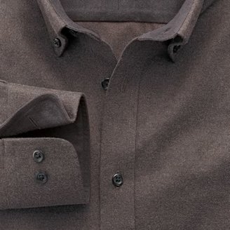 Charles Tyrwhitt Brown flannel shirt classic fit shirt