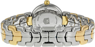 Tag Heuer Women's Link Silver Guilloche Dial Steel and Gold Watch