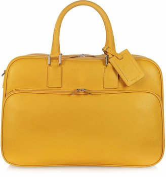 Giorgio Fedon 1919 Travel Yellow Leather Double Handle Carry-on