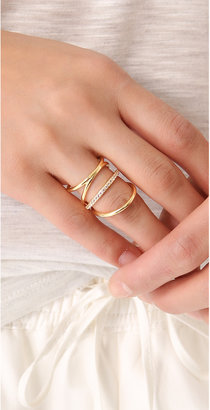 Elizabeth and James Mondrian Pave Ring