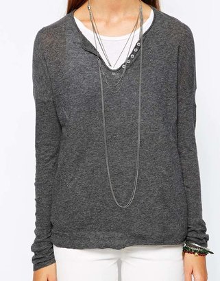Zadig & Voltaire and Voltaire Jumper with Open V Neck