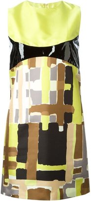 DSquared 1090 DSQUARED2 abstract print dress