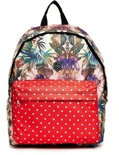 Hype Backpack in Floral and Spot Print - Multi