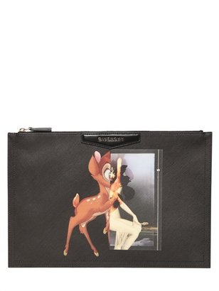 Givenchy Large Pouch Bambi Print Coated Canvas