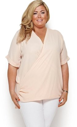 Gemma Collins Lucerne Drape Top (Available in sizes 16-24)