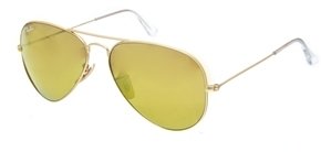 Ray-Ban Gold Mirror Aviator Sunglasses - Gold