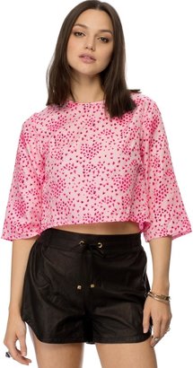 Marni Maidenlove Top in Neon Pink Cropped tops
