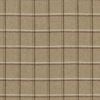 Sanderson Woodford Check Woven Check Fabric, Biscuit/Ivory, Price Band G
