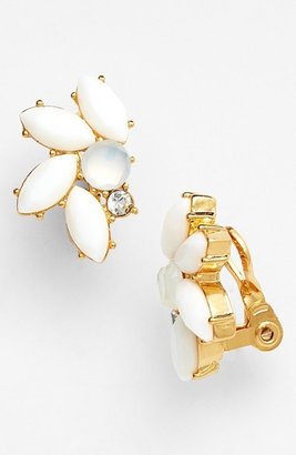 Anne Klein Fan Cluster Clip Earrings
