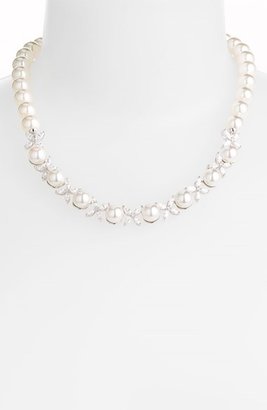 Majorica 'Butterfly' Cubic Zirconia & Pearl Necklace