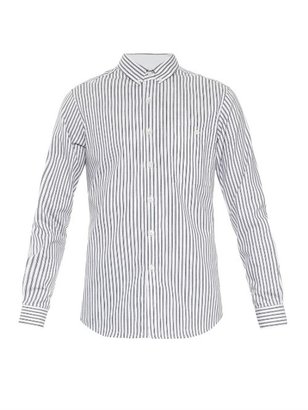 Patrik Ervell Ticking-stripe cotton-twill shirt