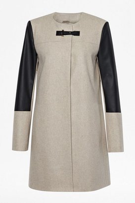 French Connection Sophie coating collarless coat