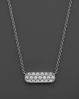 Bloomingdale's Small Diamond Bar Necklace in 14K White Gold, .12 ct. t.w.