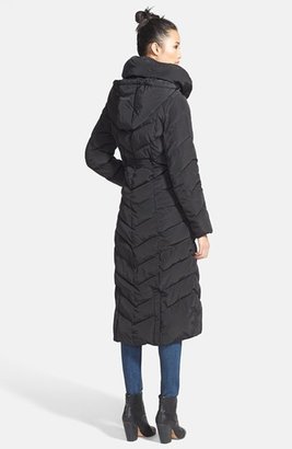 Steve Madden Long Quilted Coat with Removable Hood
