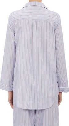 Steven Alan Women's Multi-Stripe Pajama Shirt-Blue