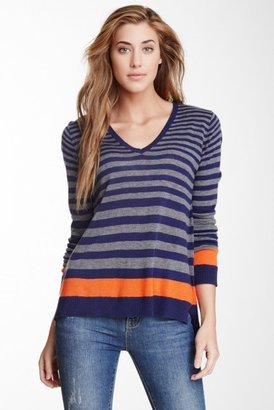 C&C California V-Neck Stripe Sweater