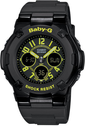 Baby-G Women's Analog-Digital Black Resin Strap Watch 44x40mm BGA117-1B3