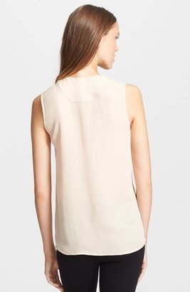 Theory 'Hetalla' Sleeveless Silk Shirt
