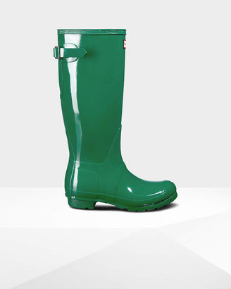 Hunter Women's Original Tall Adjustable Gloss Wellington Boots