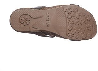 Aetrex 'Nikki' Leather Sandal